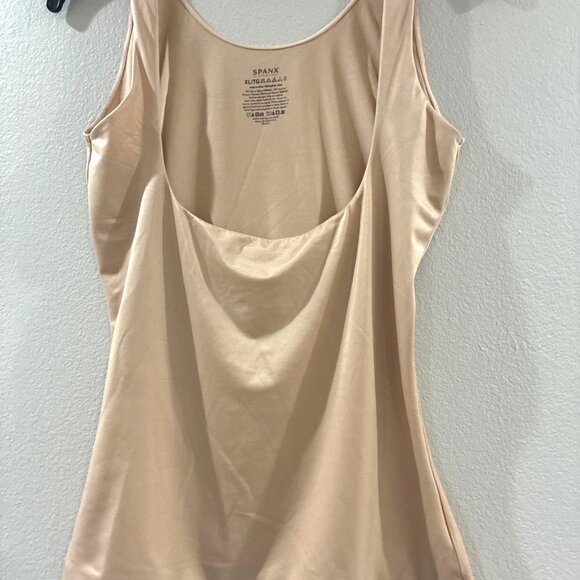 SPANX Womens Everyday Seamless Shaping open bust Tank Top nude color size XL - Picture 1 of 7